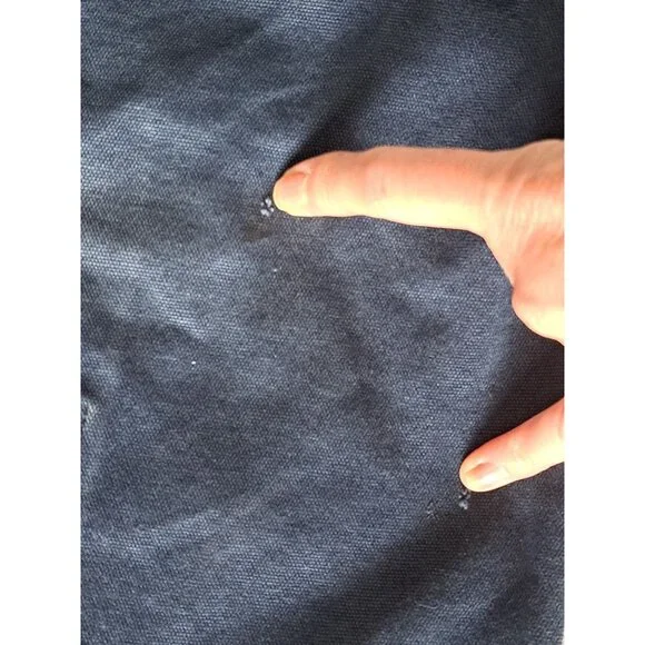 Hollister Blue Canvas Plaid Tote Bag With Red Logo & Cream Straps Y2K Preppy - Picture 6 of 8